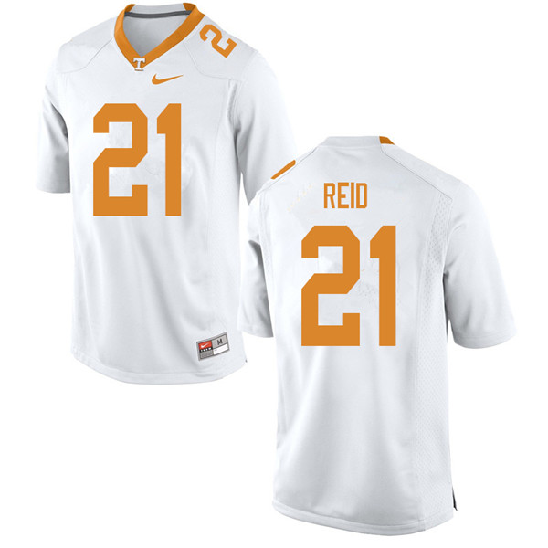 Men #21 Shanon Reid Tennessee Volunteers College Football Jerseys Sale-White